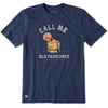 LIFE IS GOOD MEN'S CALL ME OLD FASHIONED SS T-SHIRT