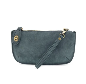 JOY SUSAN FAUX SUEDE MINI CROSSBODY WRISTLET CLUTCH