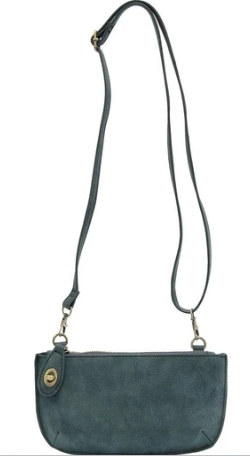 JOY SUSAN FAUX SUEDE MINI CROSSBODY WRISTLET CLUTCH