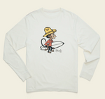 HOWLER BROS COTTON LONGSLEEVE T-SHIRT EL MONITO SURFS