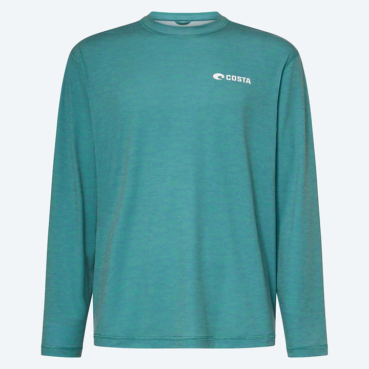 MENS COSTA LS VOYAGER CREW WATER PRINT