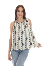 RAIN AND ROSE Saskia Pattern Tank TOP
