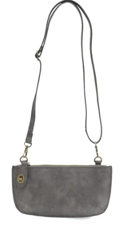 JOY SUSAN FAUX SUEDE MINI CROSSBODY WRISTLET CLUTCH