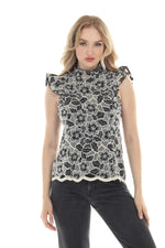 RAIN AND ROSE STELLA FLORAL TOP