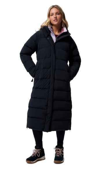 WOMENS COLUMBIA AMAZE PUFF LONG HOODED JACKET