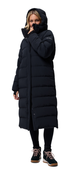 WOMENS COLUMBIA AMAZE PUFF LONG HOODED JACKET