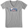 Women's Crusher Vee Land of the Free Tee