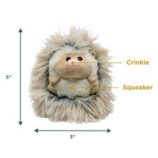 Reel Feel Fluffy Baby Hedgehog w/ Squeaker 5"