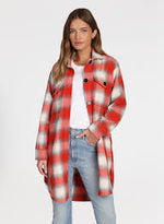 WOMEN'S LOGNA PLAID LONGCOAT