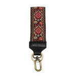 Folk Medallion Emb Easy Find Wristlet Keychain