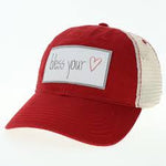 BLESS YOUR HEART HAT - SCARLET