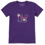 Women's Crusher Lite Vee I Need Wine Glasses