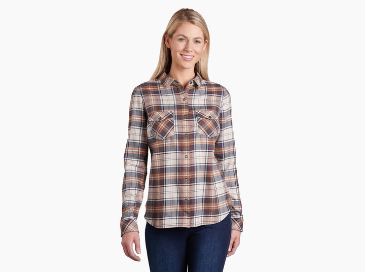 Womens Tess Flannel Long Sleeve
