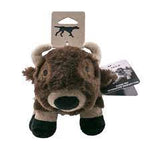 Plush Buffalo Squeaker Dog Toy