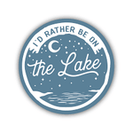 I'd Rather Be On The Lake Sticker