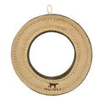 Natural Leather & Wool Ring Toy