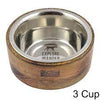 Wood Designer Dog Bowl