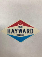Hayward WI Paddle Sticker
